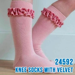 knee socks velvet