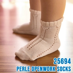 perle openwork socks