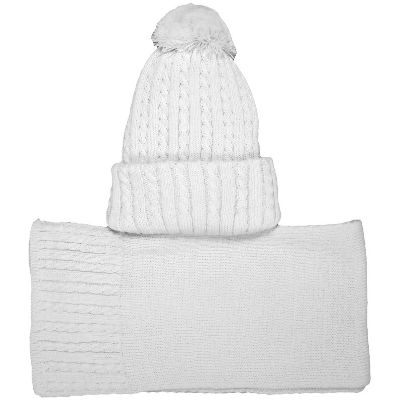 copy of POMPOM HAT WITH STRAP AND MATCHING SCARF NAVARRO - 7