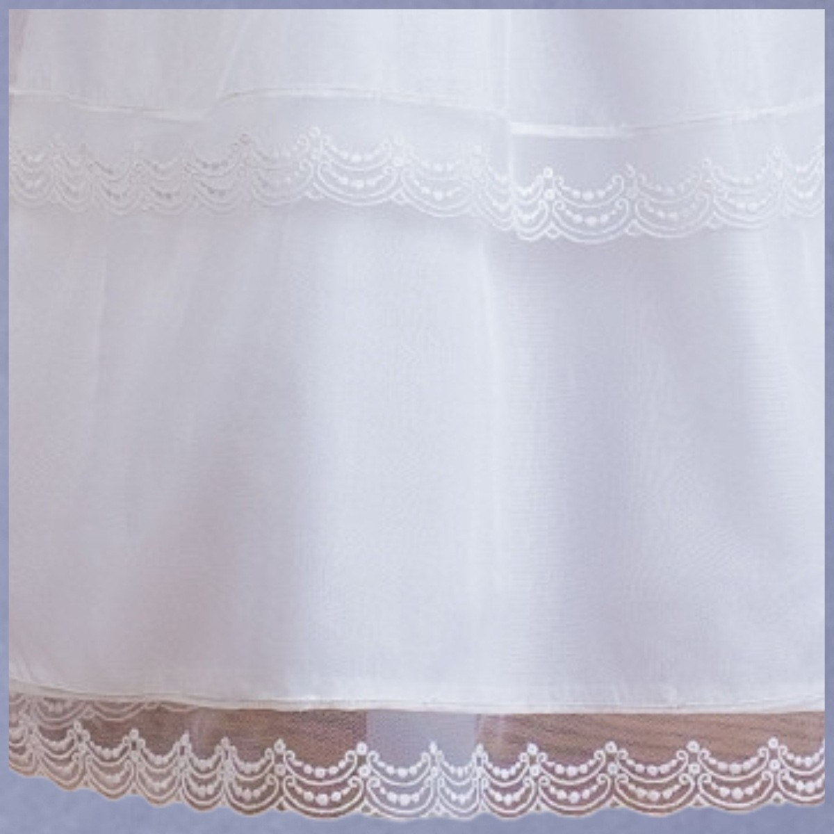 girls christening gown with lace MISHA BABY - 3