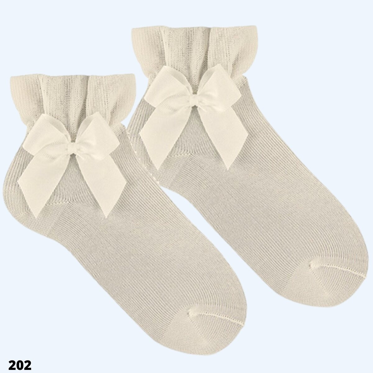 CEREMONY ANKLE SOCKSWITH GROSSGRAIN BOW CONDOR - 4