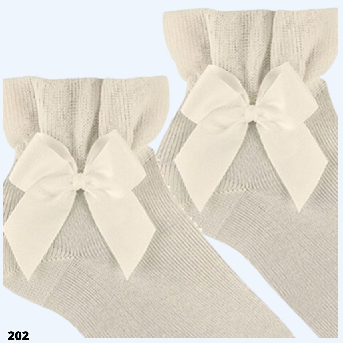 CEREMONY ANKLE SOCKSWITH GROSSGRAIN BOW CONDOR - 5
