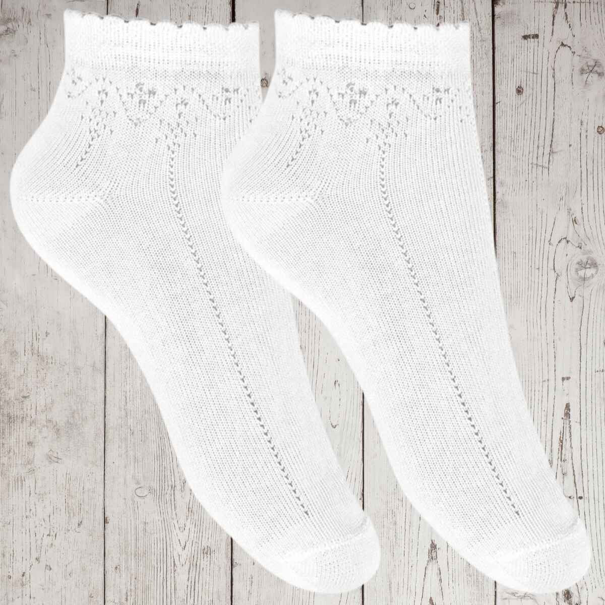 CEREMONY ANKLE SOCKS WITH OPENWORKS DETAILS CONDOR - 1