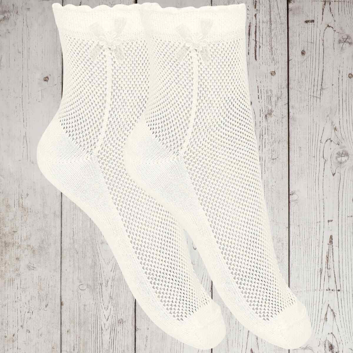 CEREMONY MICRONET SOCKS WITH BOW  - 4