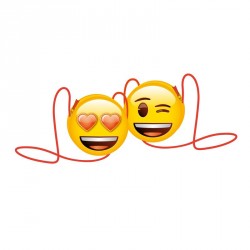 BOLSO BANDOLERA C/FORMA CORAZONES-GUIÑO EMOJI SURTIDO CERDA - 1