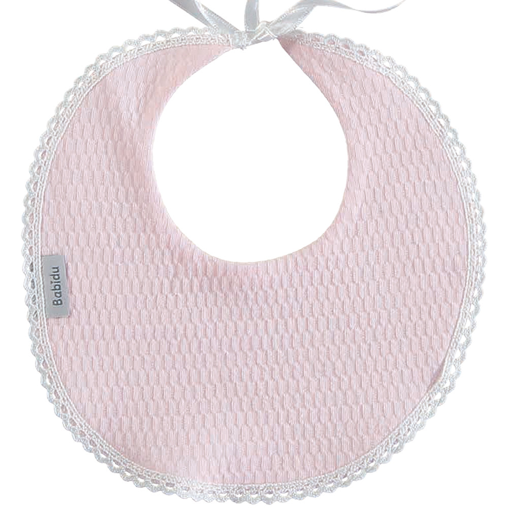 ROUND BIB WITH LACE BABIDU - 3