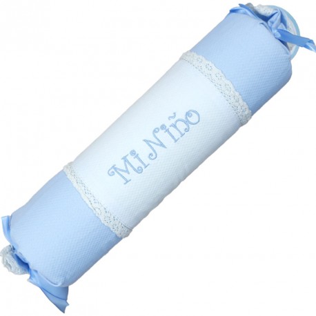 Cojin de Bebe Caramelo Mi Niño Pique Azul Cojin de Bebe Caramelo Mi Niño Pique Azul