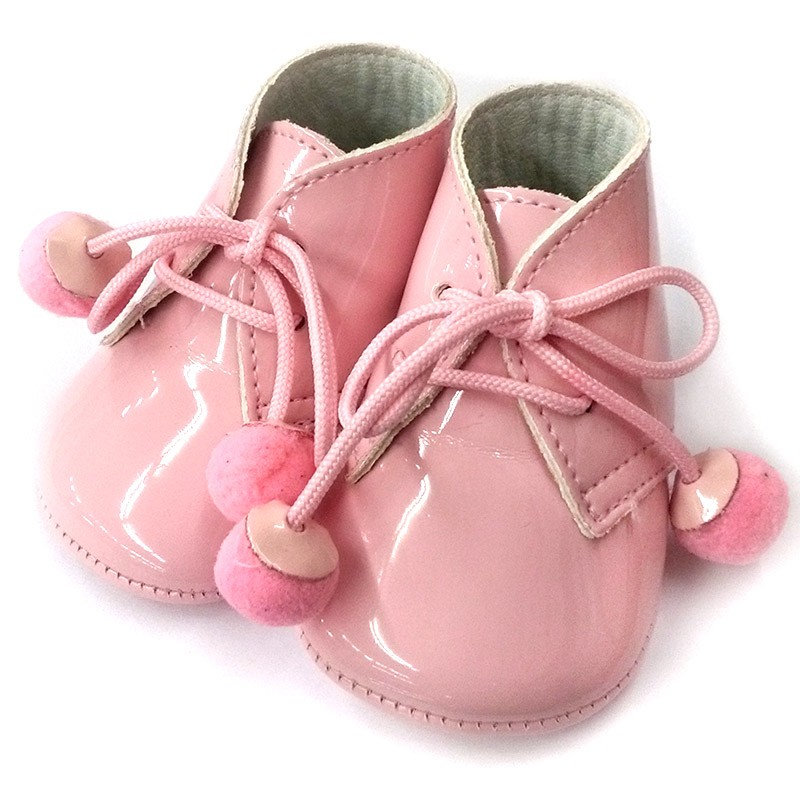 BABY SHOES CHAROL WITH POMPOM  - 4