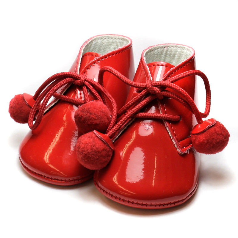 BABY SHOES CHAROL WITH POMPOM  - 1