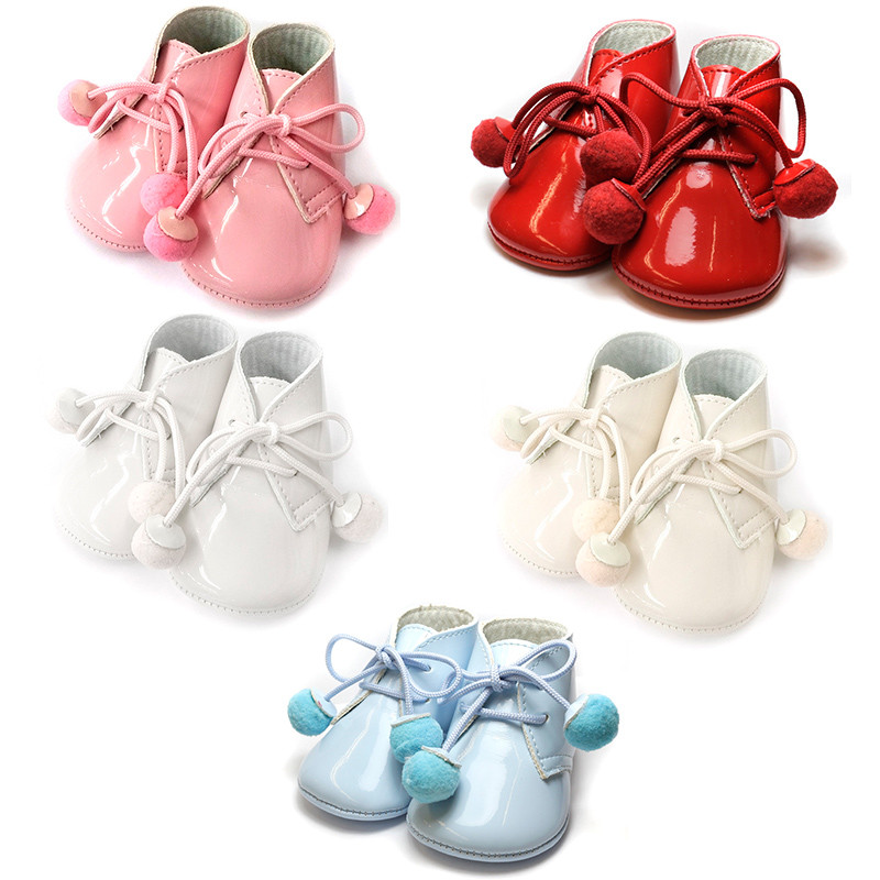 BABY SHOES CHAROL WITH POMPOM  - 2
