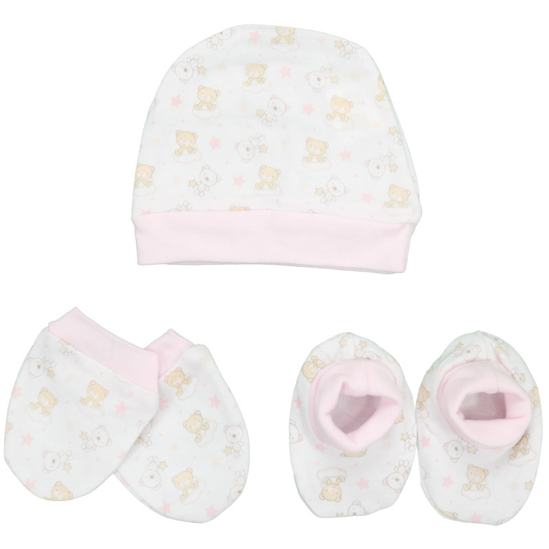 JUEGO INFANTIL 3 PZAS ROSA  - 1