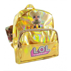 MOCHILA PEQUEÑA LOL SURPRISE ORO KIDS LICENSING - 1