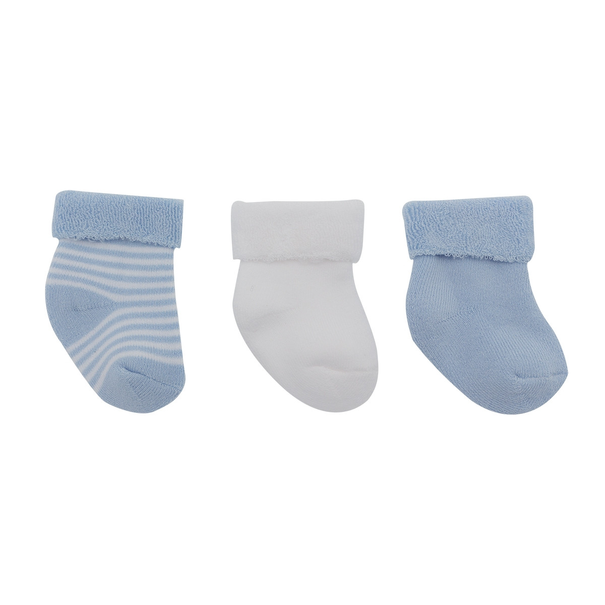 SET 3 SOCKS FOR BABY LISO BLUE CAMBRASS - 1
