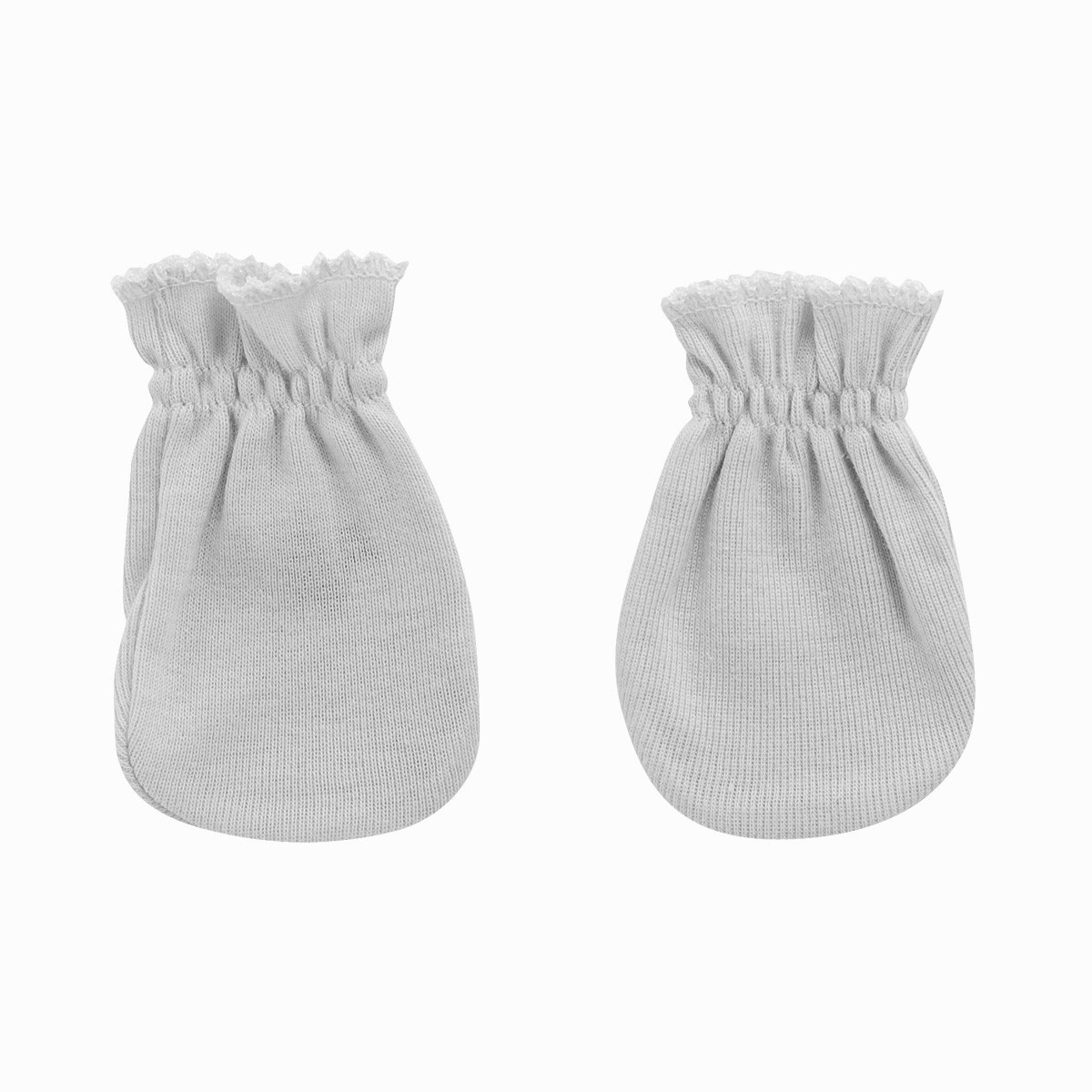PAIR OF MITTENS LISO GREY CAMBRASS - 1