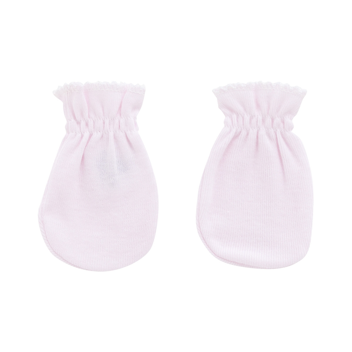 PAIR OF MITTENS LISO PINK CAMBRASS - 1