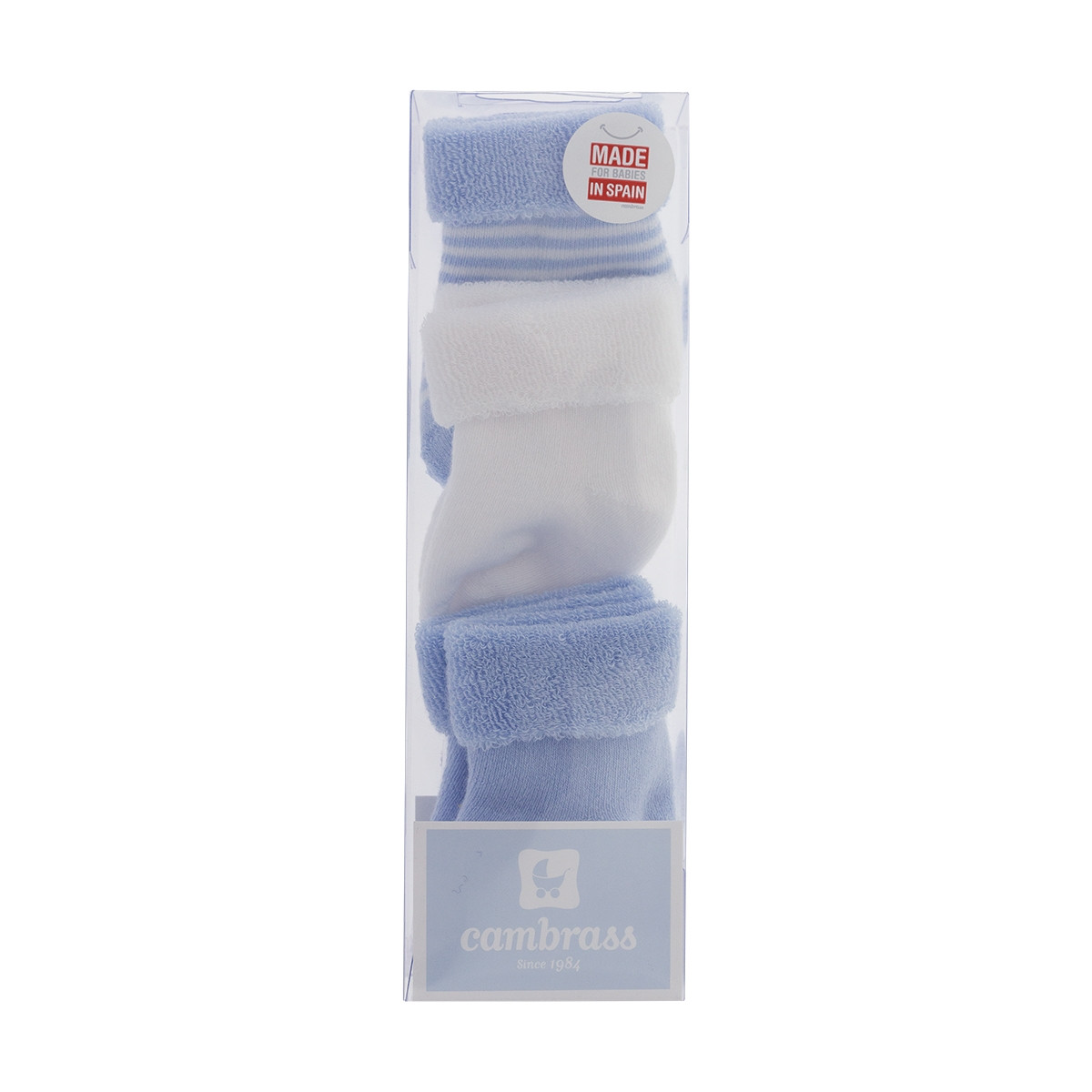 SET 3 SOCKS FOR BABY LISO BLUE CAMBRASS - 2