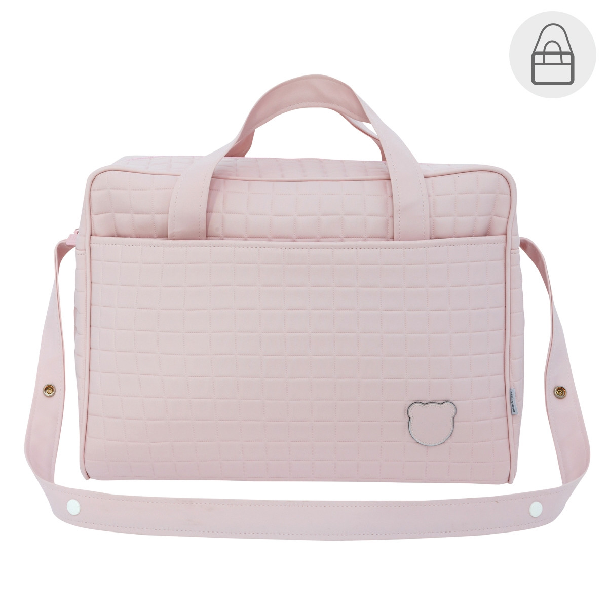MATERNITY BAG GOFRE PINK 20x44x33 CM CAMBRASS - 1