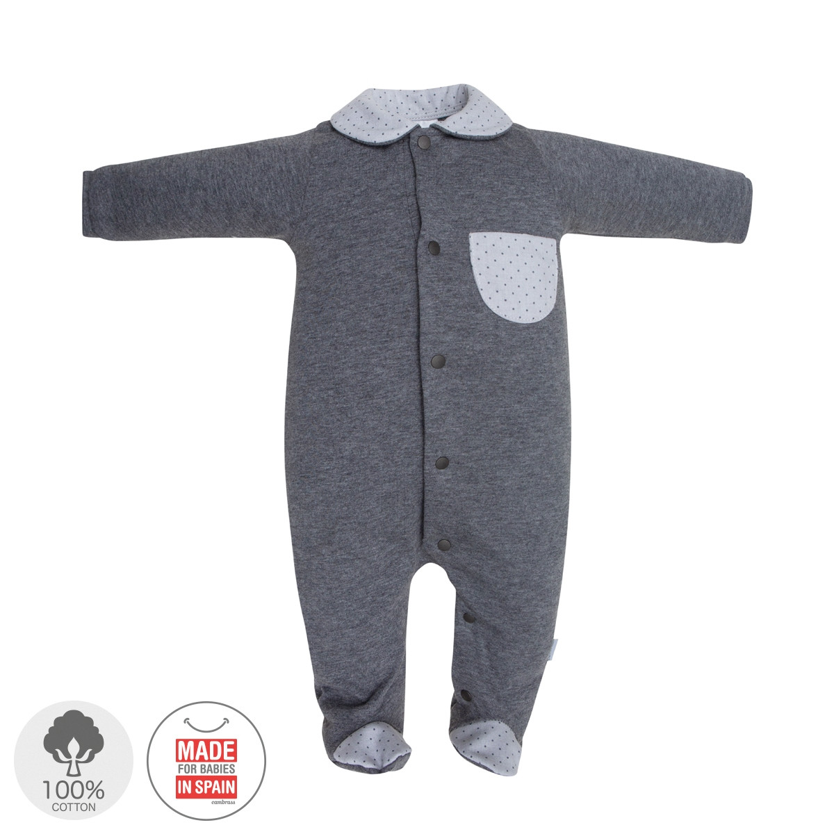 PLAYSUIT  I. 411,1 GREY CAMBRASS - 1