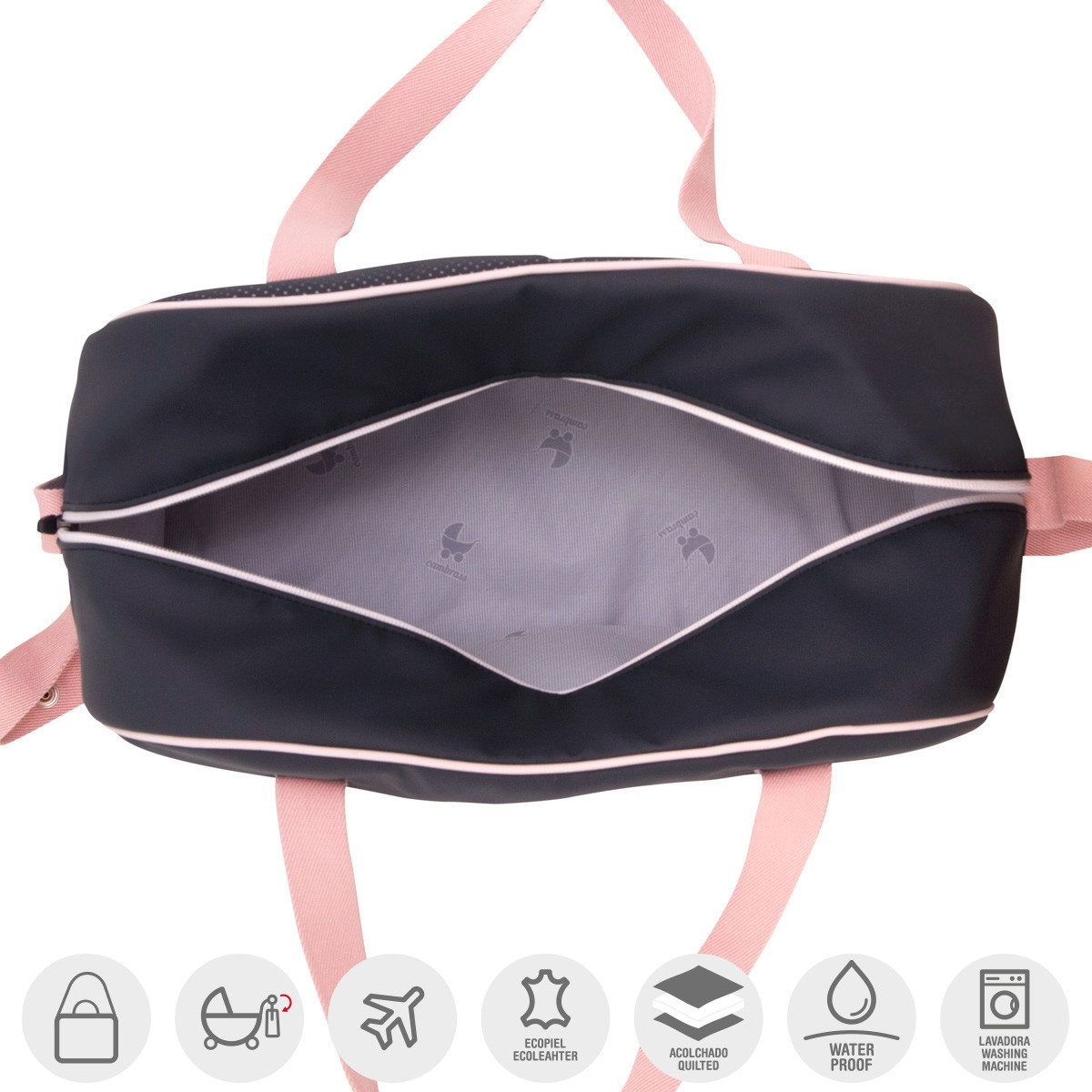 MATERNITY BAG PROME URBANY PINK 18x44x33 CM CAMBRASS - 2
