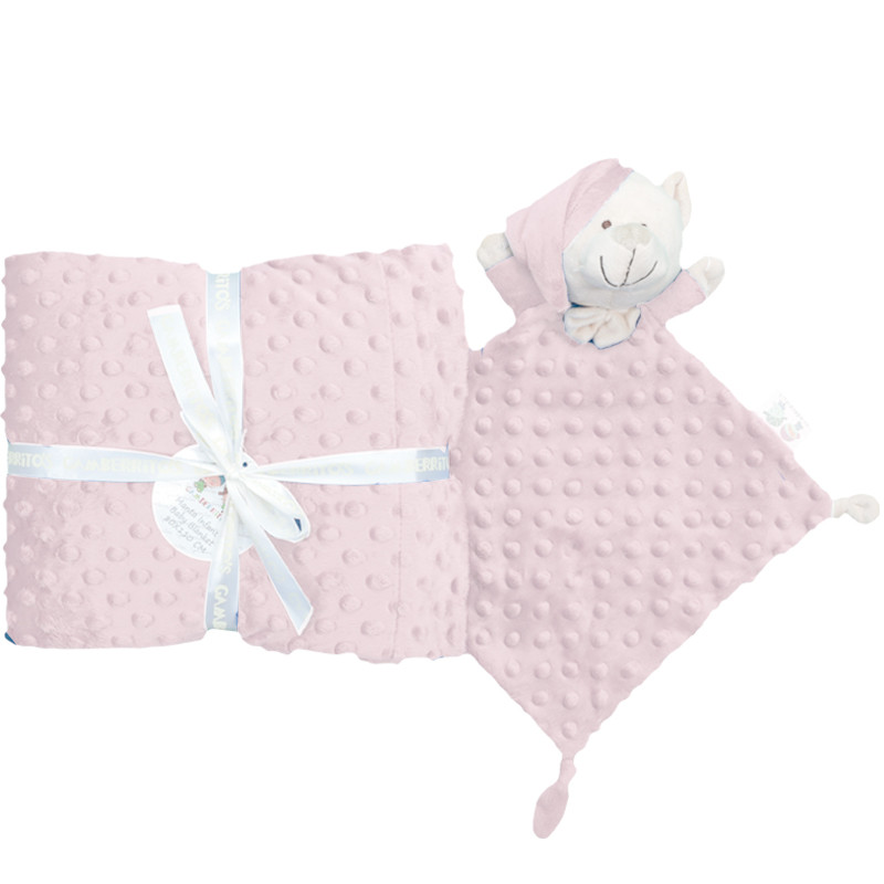Pink Blanket with DouDou 80x110cm GAMBERRITOS - 1