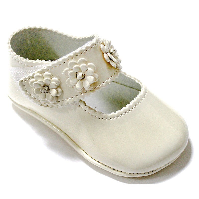 BABY SHOES CHAROL FLOWER STRAP  - 2