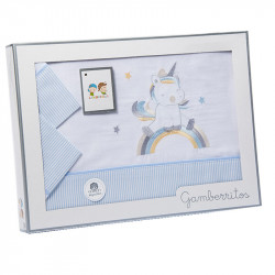 SHEET SET 3 Pcs UNICORN BLUE GAMBERRITOS - 1