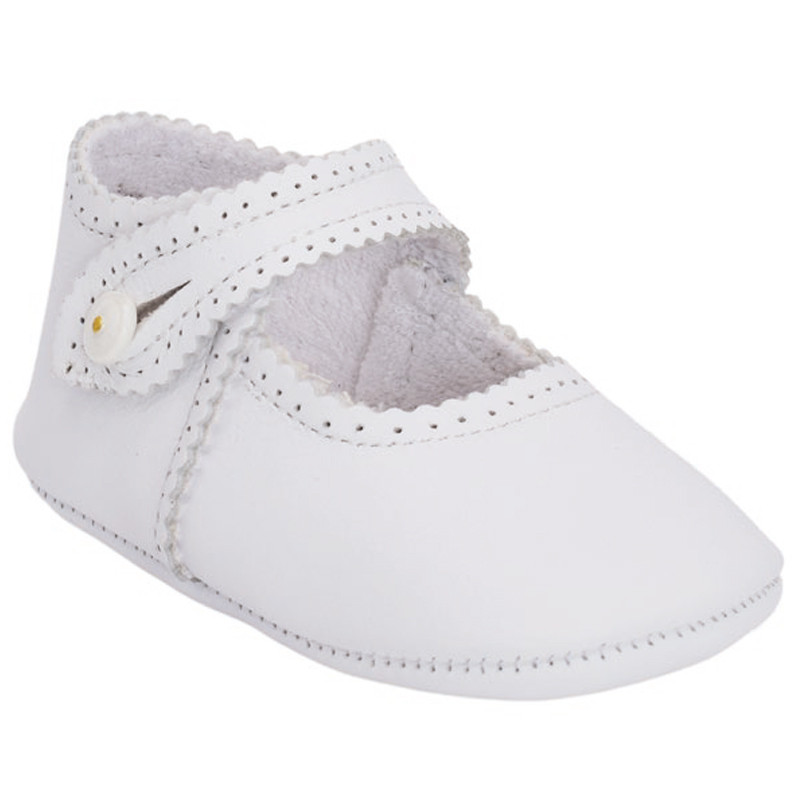 GIRLS PRAM SHOES IN LEATHER CUQUITO - 1