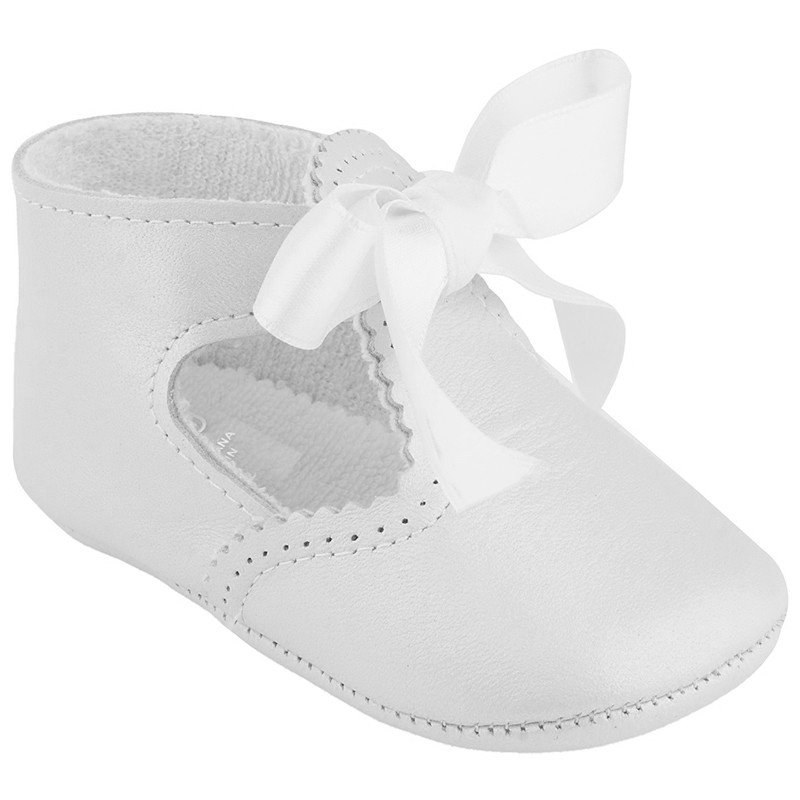 BABY GIRLS AND BOYS PEARLY SHOES WITH BOW CUQUITO - 2