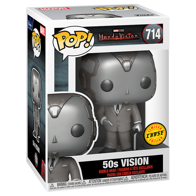 POP Figure Marvel Wandavision Vision 50s W/Chase 714 FUNKO POP - 6
