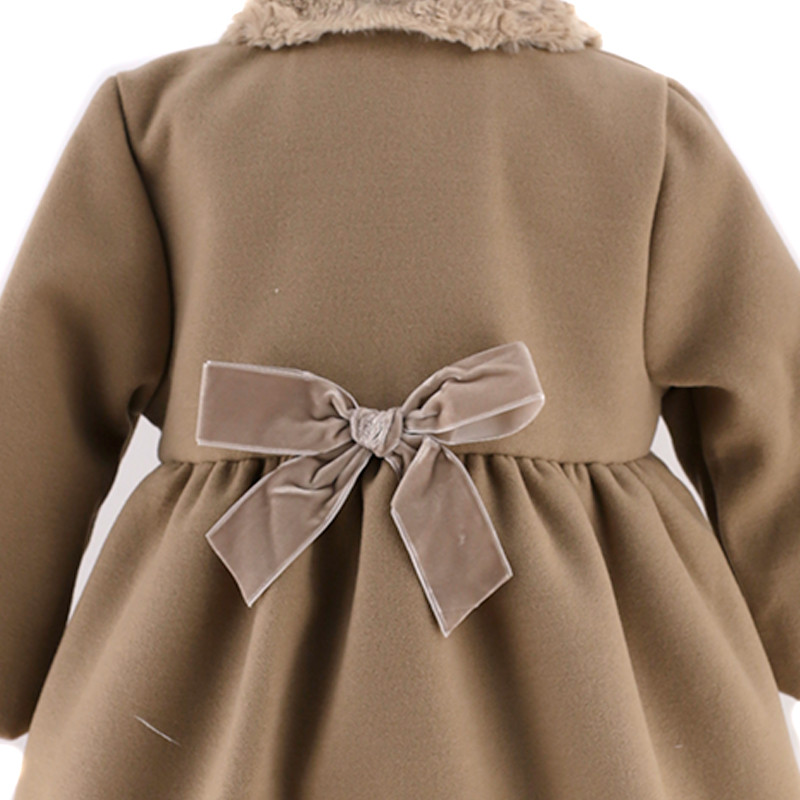 CLOTH THREE BUTTONED COAT WITH BOW AT THE BACK DULCE DE FRESA - 2