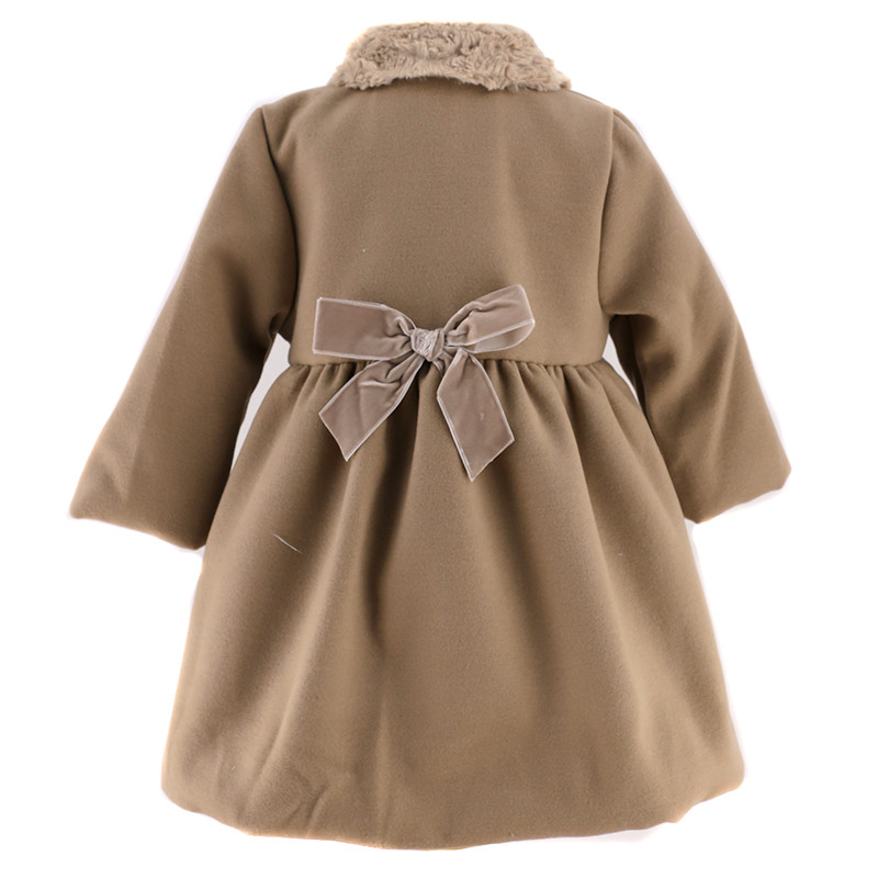 CLOTH THREE BUTTONED COAT WITH BOW AT THE BACK DULCE DE FRESA - 4