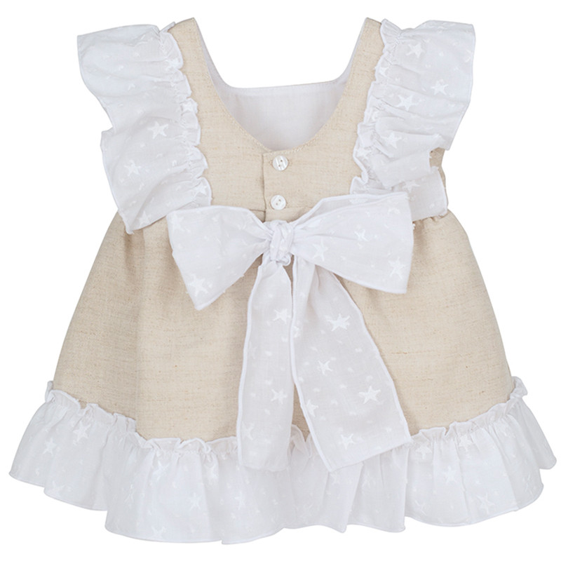 GIRLS DRESS WITH PLUMETI RUFFLES CALAMARO - 3