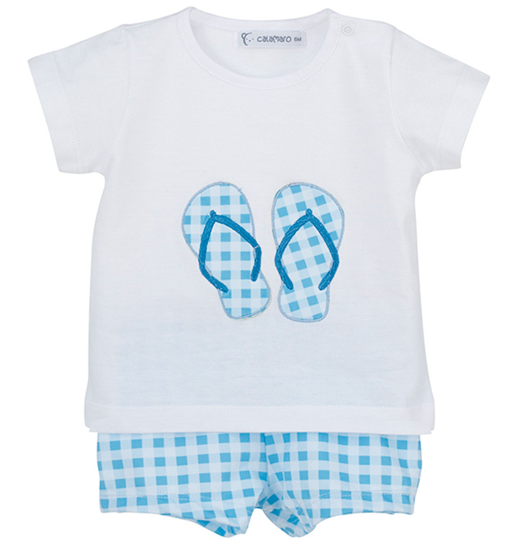 BOYS T-SHIRT AND SWIMTRUNKS CALAMARO - 1