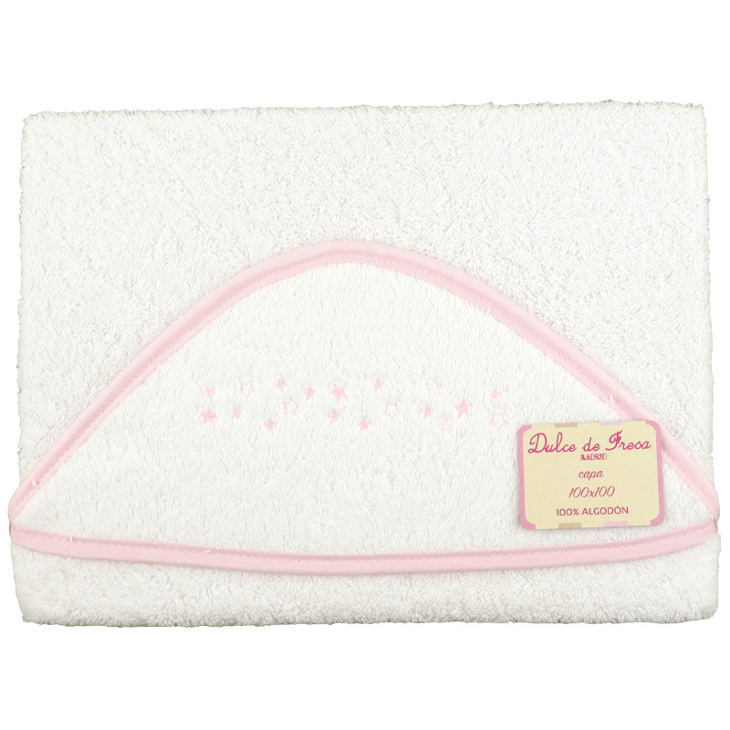 HOODED TOWEL 100X100 DULCE DE FRESA - 1