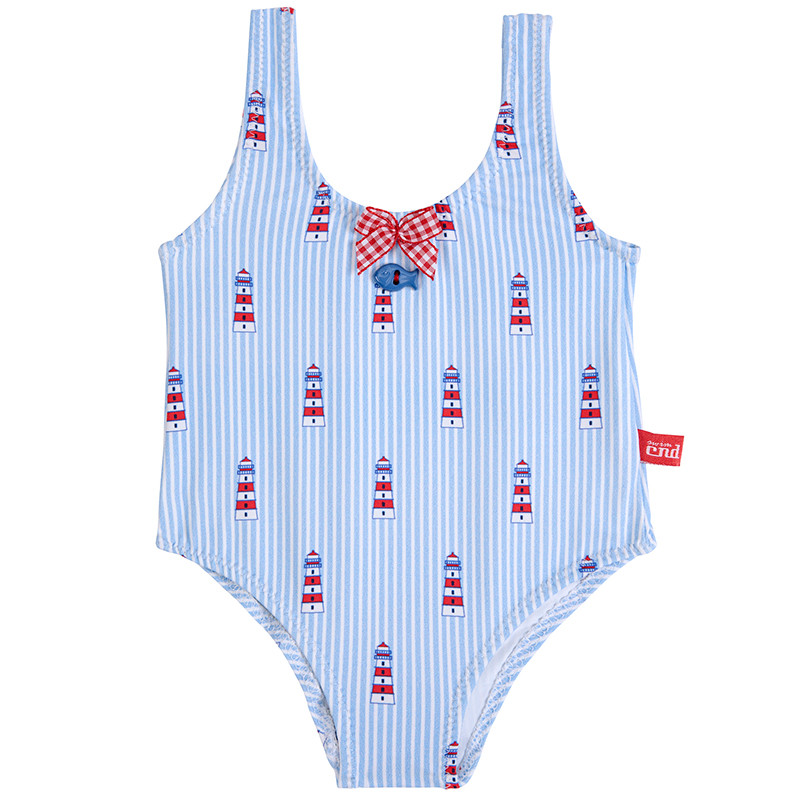 Med Riviera UPF 50 swimsuit with small bow CONDOR - 2