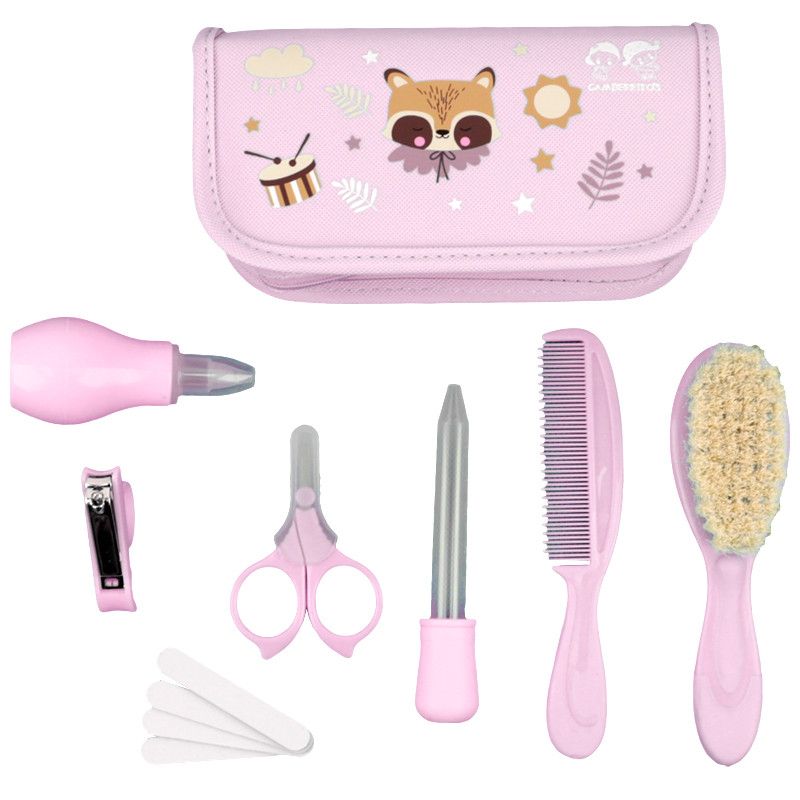 Set de Aseo de Bebe 8 Piezas Rosa GAMBERRITOS - 2