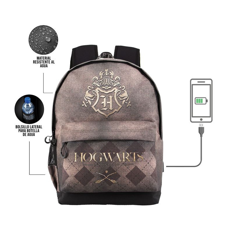 Harry Potter Marron Mochila Hs 1.3 Gold KARACTERMANIA - 2