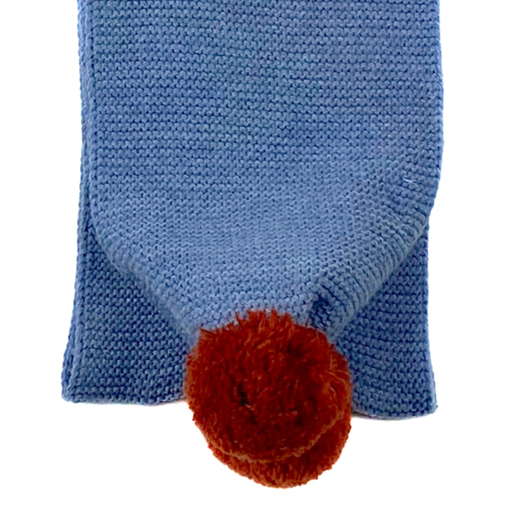 BOYS KNITTED SCARF AND BONNET WITH POMPOM MARTIN ARANDA - 2