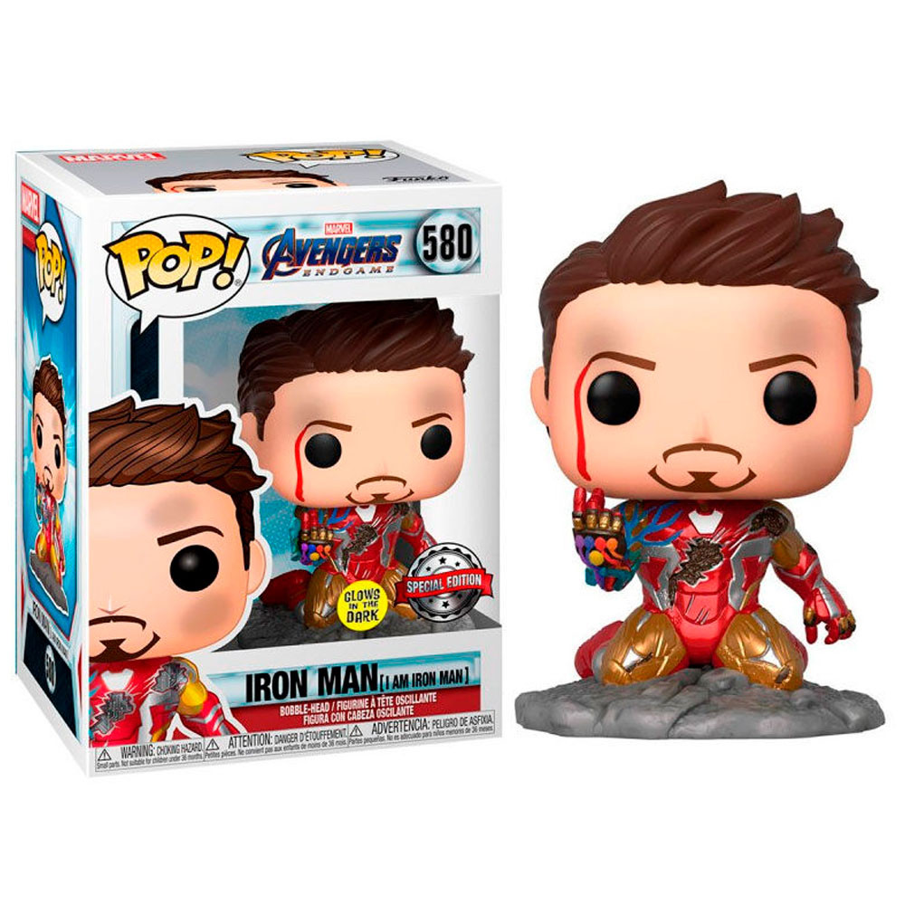Figura POP Marvel Vengadores Endgame I Am Iron Man Exclusive 580 FUNKO POP - 1