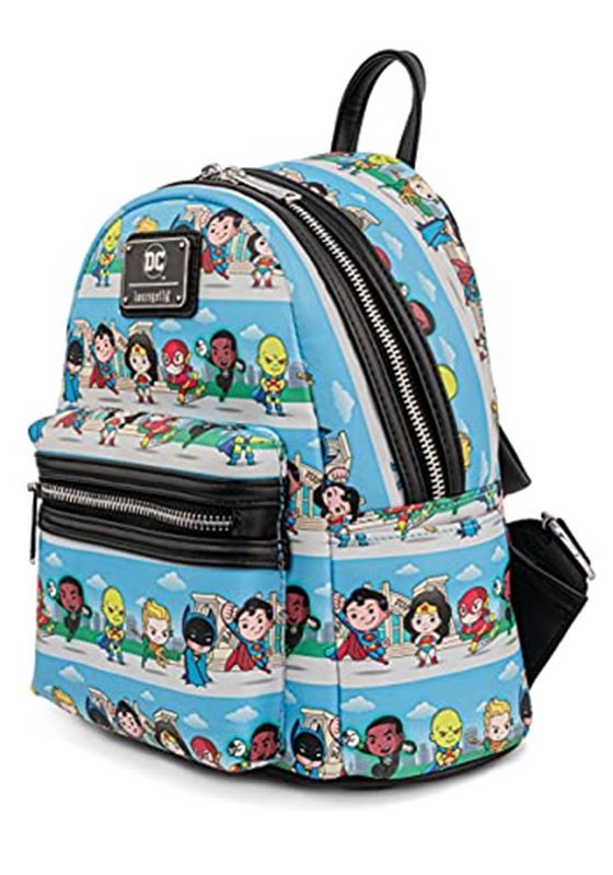 Loungefly  DC Superheroes Chibi Lineup Backpack 26cm LOUNGEFLY - 1