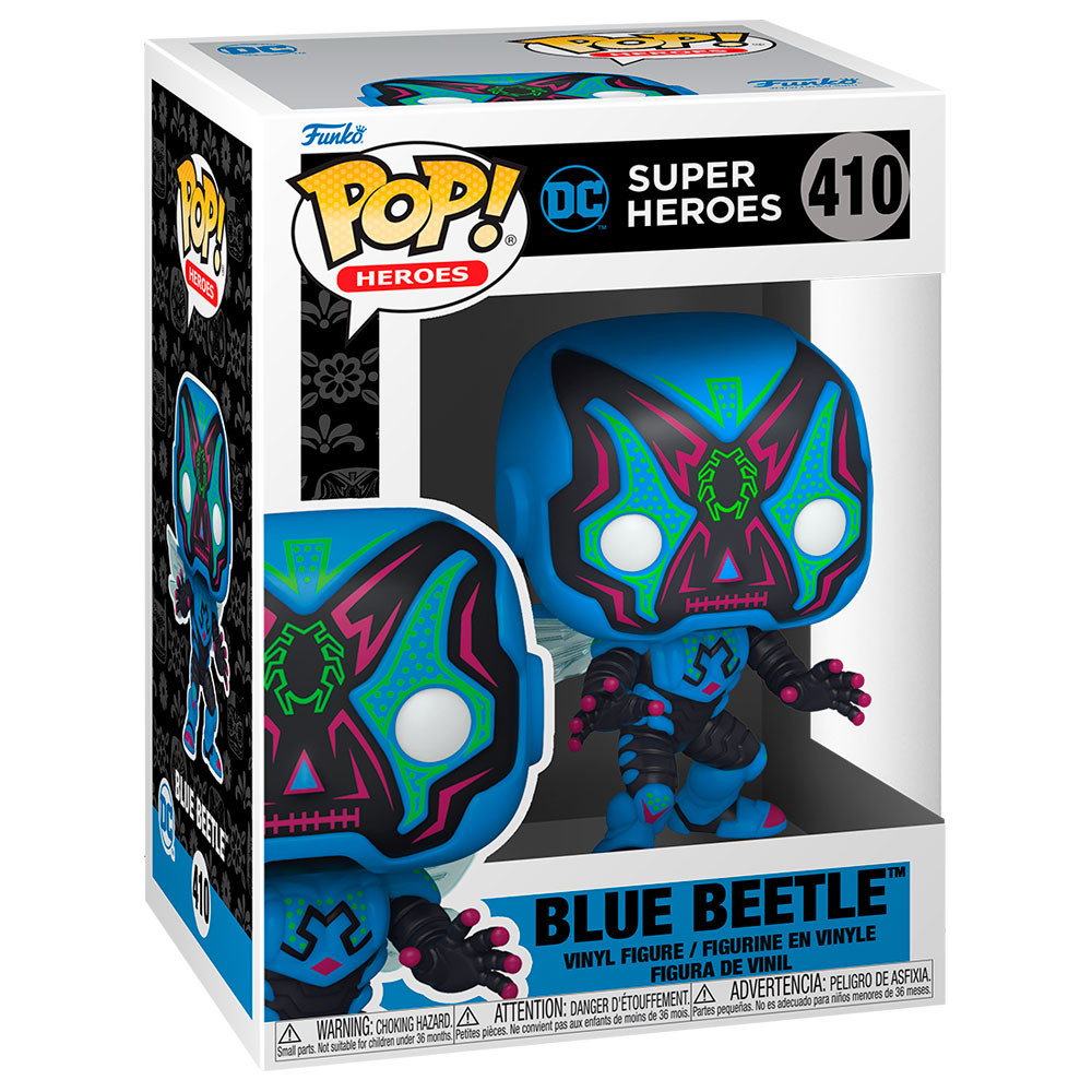 Figura POP DC Comics Dia De Los DC Blue Beetle 410 FUNKO POP - 3