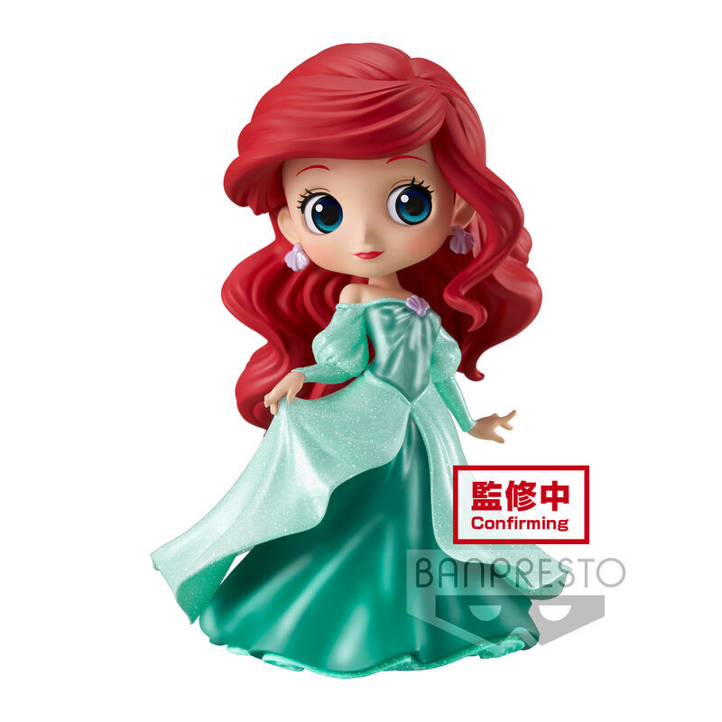 Disney Characters Glitter Line Princess Dress Ariel Q posket figure 14cm BANPRESTO - 1