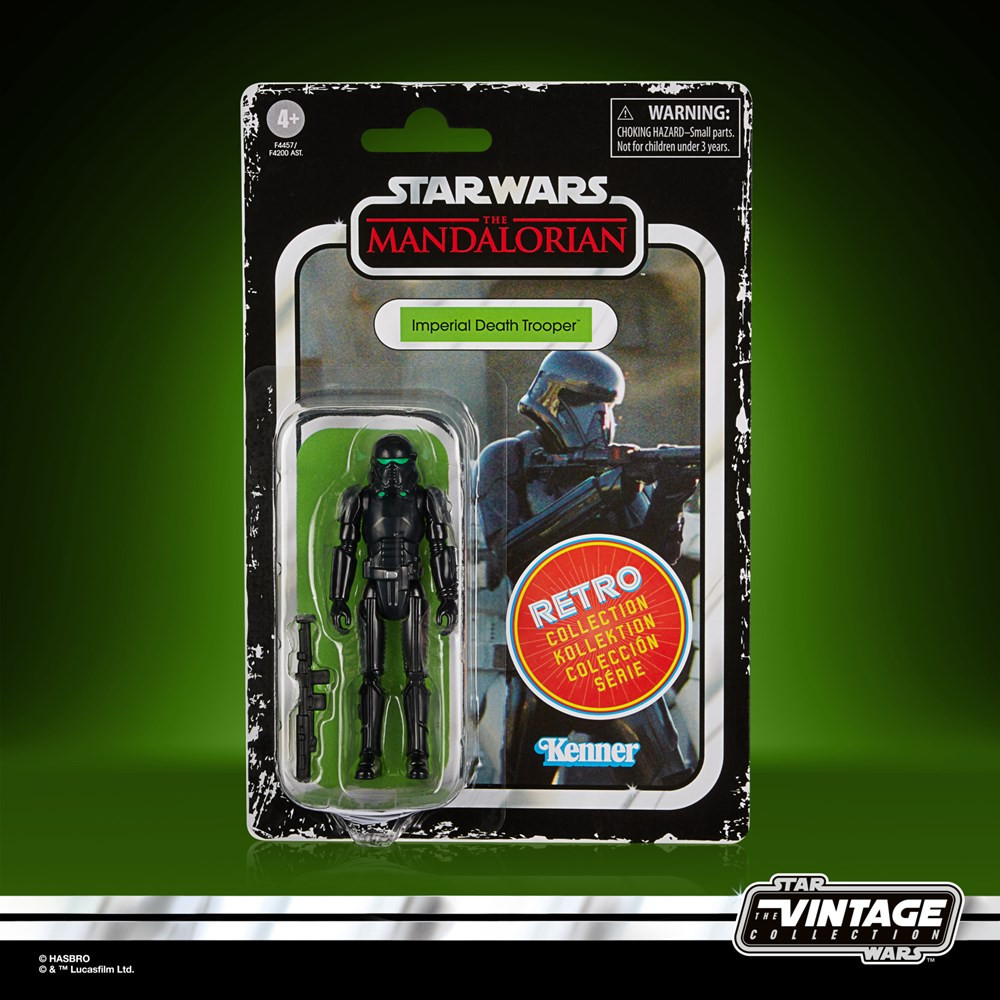 Star Wars The Mandalorian  Imperial Death Trooper Retro figure 9,5cm HASBRO - 6