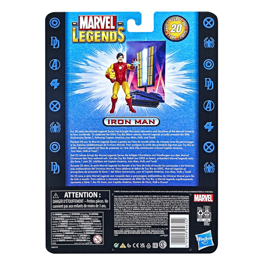 Figura Iron Man Marvel Legends 20th Anniversary 15cm HASBRO - 11