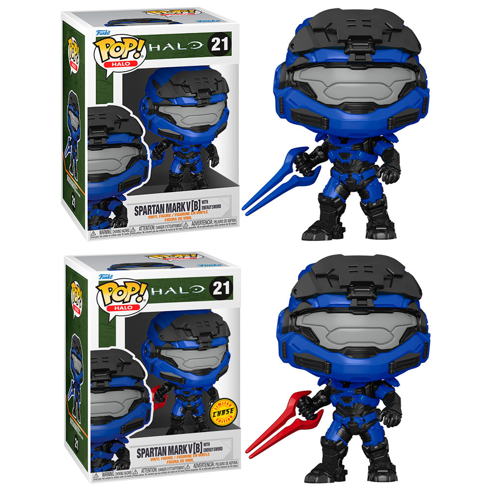 POP Figure Halo Infinite Mark V with Blue Sword with Chase 21 FUNKO POP - 1