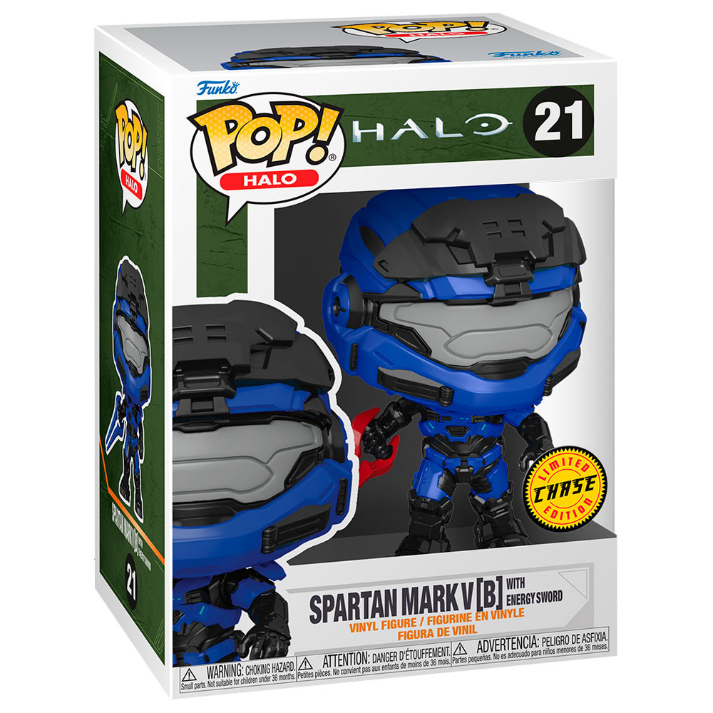 POP Figure Halo Infinite Mark V with Blue Sword with Chase 21 FUNKO POP - 7