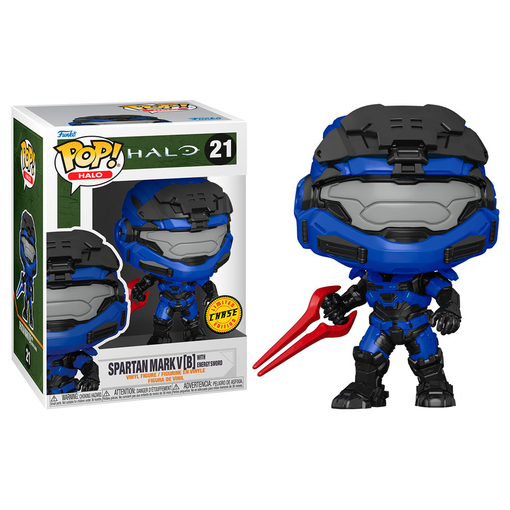 POP Figure Halo Infinite Mark V with Blue Sword with Chase 21 FUNKO POP - 5