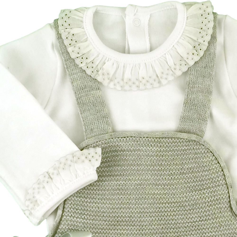BABY BLOUSE VEST AND TWO SIDE BOWS ROMPER  - 11