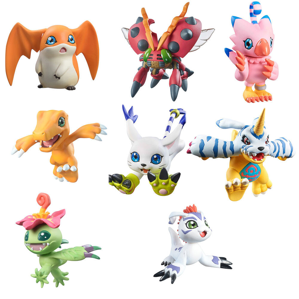 Set Figuras Adventure Digicolle Mix Digimon con Cartas Premium 5cm MEGAHOUSE - 1