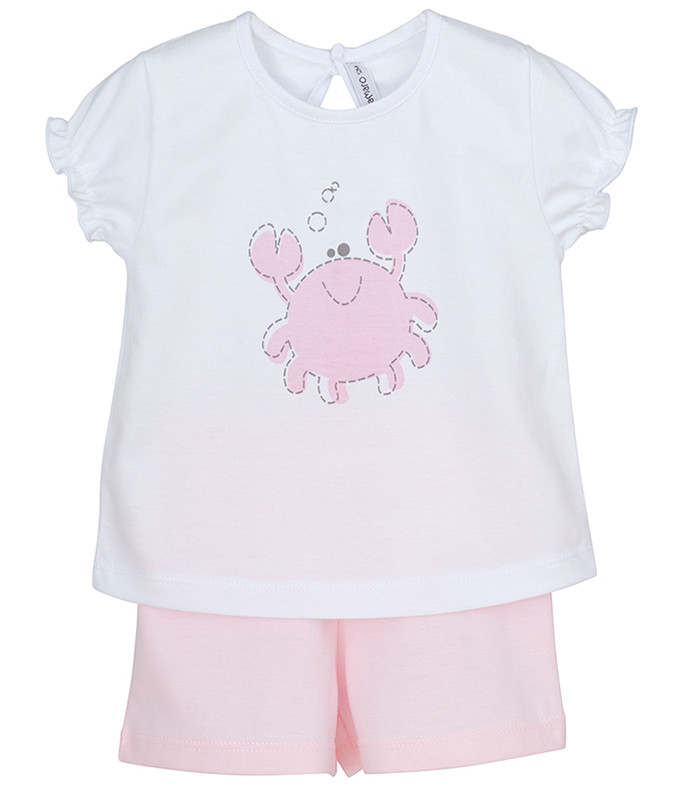 GIRLS SHORT CRAB PAJAMAS CALAMARO - 1